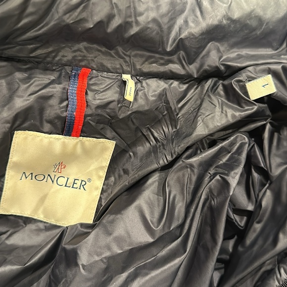 Moncler MIDI Jacket, Navy Blue - Picture 6 of 9